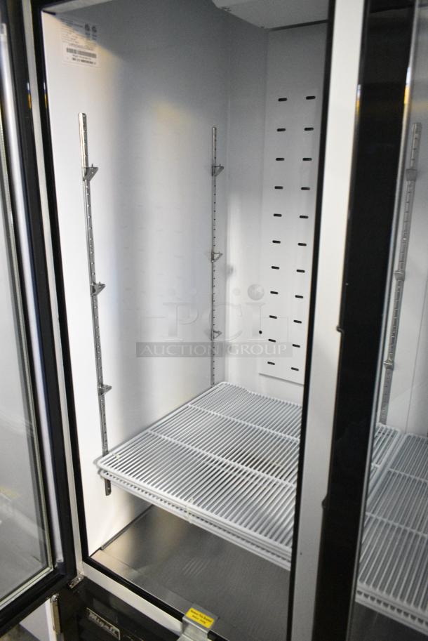 BRAND NEW! 2022 Migali C-49FM-HCe Metal Commercial 2 Door Reach In Freezer Merchandiser w/ Poly Coated Racks on Commercial Casters. 115 Volts, 1 Phase. Serial C-49FM-HCe003221216092C0011. Tested and Working! - Image 4 of 6