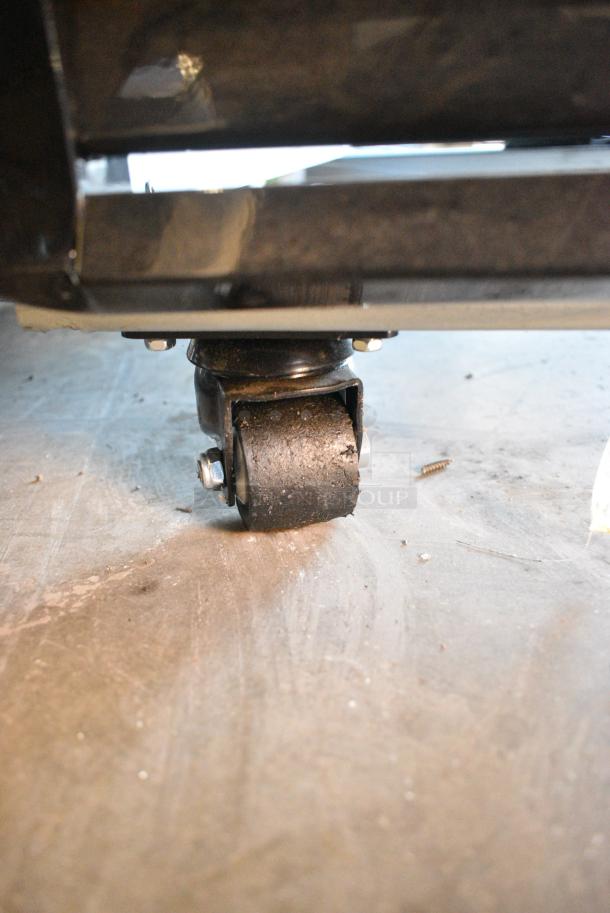 BRAND NEW! 2022 Migali C-49FM-HCe Metal Commercial 2 Door Reach In Freezer Merchandiser w/ Poly Coated Racks on Commercial Casters. 115 Volts, 1 Phase. Serial C-49FM-HCe003221220092C0007. Tested and Working! - Image 4 of 7