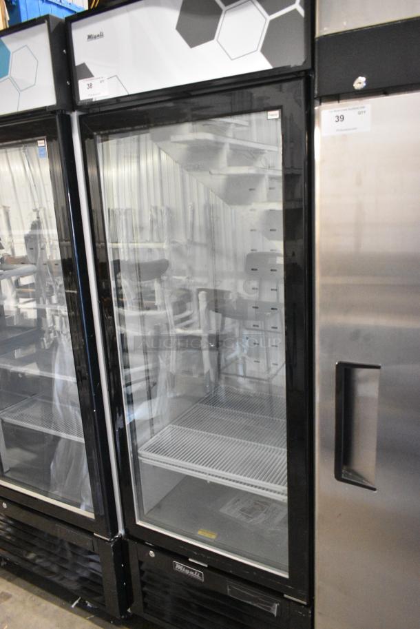 BRAND NEW! 2022 Migali C-23FM-HC Metal Commercial Single Door Reach In Freezer Merchandiser w/ Poly Coated Racks on Commercial Casters. 115 Volts, 1 Phase. Serial C-23FM-HC003221227092C0001. Tested and Working! - Image 2 of 6