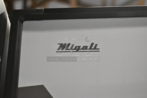 BRAND NEW! 2022 Migali C-23FM-HC Metal Commercial Single Door Reach In Freezer Merchandiser w/ Poly Coated Racks on Commercial Casters. 115 Volts, 1 Phase. Serial C-23FM-HC003221227092C0001. Tested and Working! - Image 3 of 6
