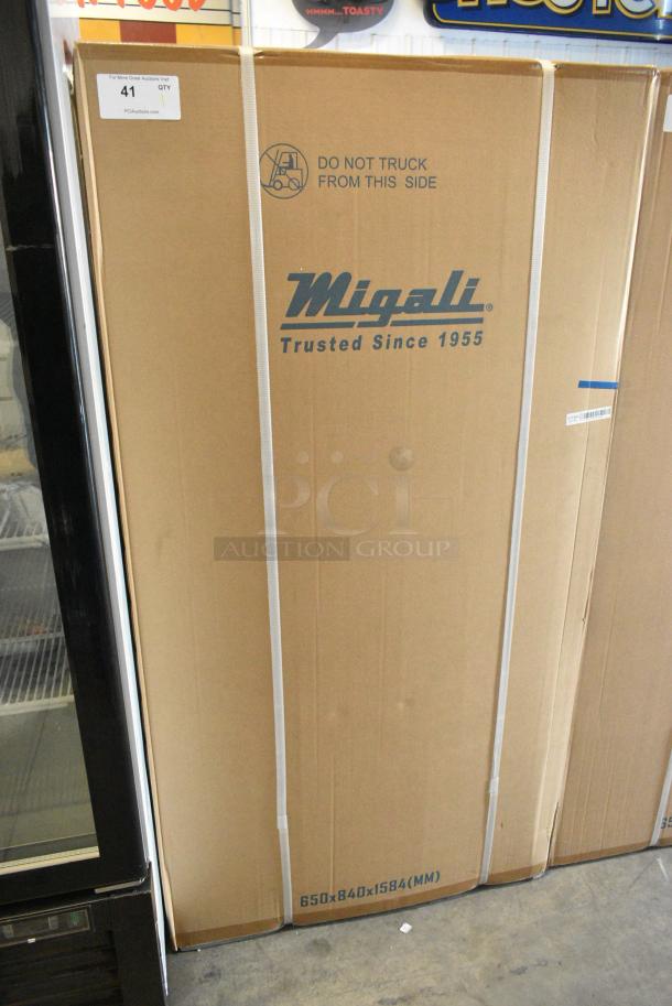 BRAND NEW! Migali BCD-340W MH-12 Cooler w/ Freezer. 115 Volts, 1 Phase. Serial 7F889A01120035. Tested and Working! - Image 2 of 3