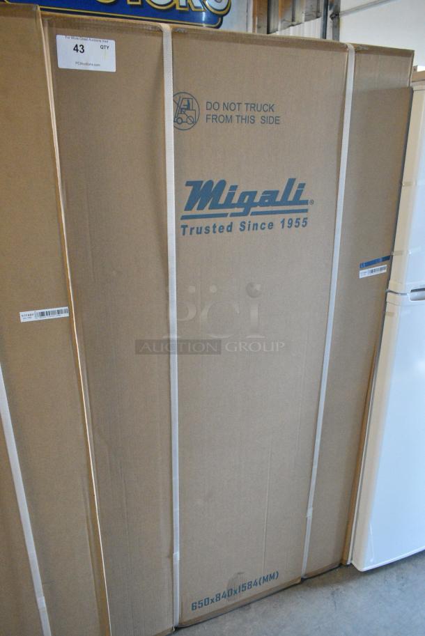 BRAND NEW! Migali BCD-340W MH-12 Cooler w/ Freezer. 115 Volts, 1 Phase. Serial 7F889A01120014. Tested and Working! - Image 2 of 3