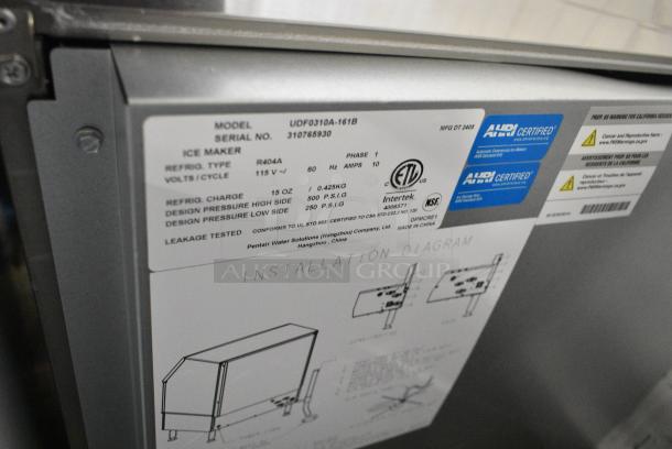 BRAND NEW SCRATCH AND DENT! 2024 Manitowoc UDF0310A-161B Stainless Steel Commercial Self Contained Undercounter Ice Machine. 115 Volts, 1 Phase. - Image 2 of 5