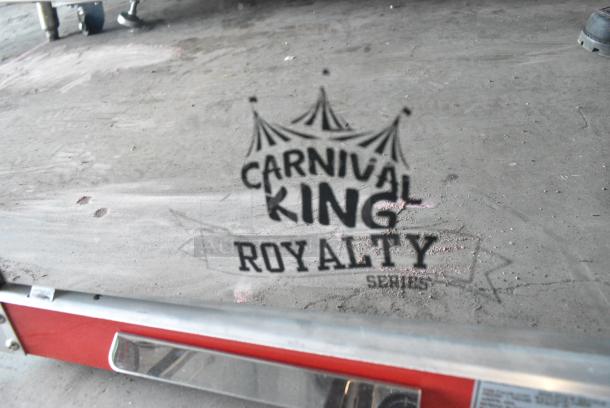 BRAND NEW SCRATCH AND DENT! 2023 Carnival King 382PM50NR Royalty Series 12 oz. Red Commercial Popcorn Machine / Popper. 115 Volts, 1 Phase. Cannot Test Due To Missing Power Cord - Image 2 of 5