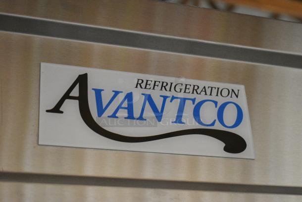 BRAND NEW SCRATCH AND DENT! 2024 Avantco 178SS3RHC Stainless Steel Commercial 3 Door Reach In Cooler w/ Poly Coated Racks on Commercial Casters. 115 Volts, 1 Phase. Tested and Working! - Image 2 of 7