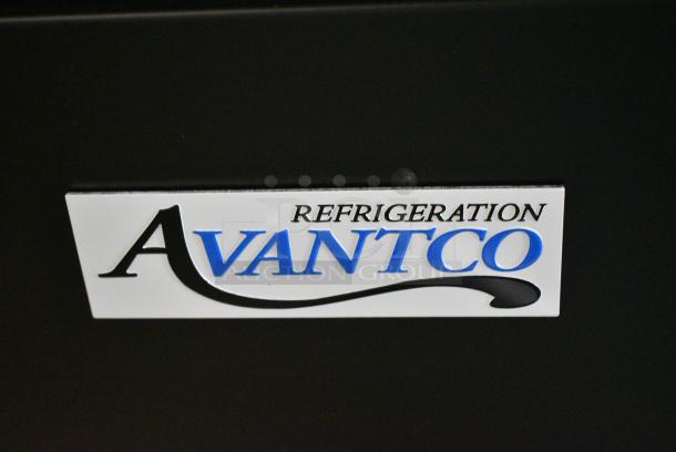 BRAND NEW SCRATCH AND DENT! 2024 Avantco 178GDC69HCB Metal Commercial 3 Door Reach In Cooler Merchandiser w/ Poly Coated Racks. 115 Volts, 1 Phase. Tested and Working! - Image 5 of 6