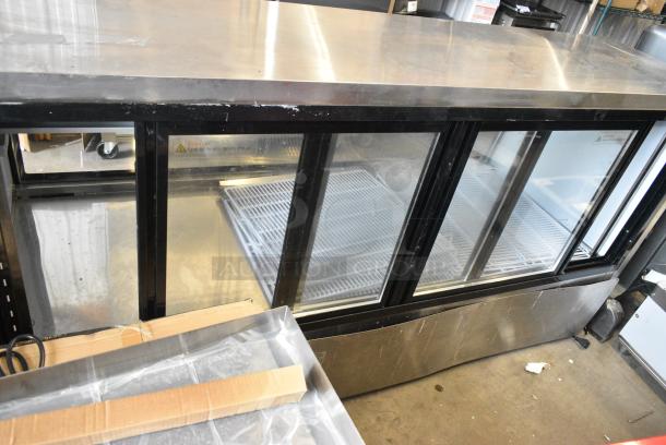 BRAND NEW SCRATCH AND DENT! 2023 Avantco 178DLC82HCS 82" Stainless Steel Curved Glass Refrigerated Deli Case Merchandiser. 115 Volts, 1 Phase. Tested and Working! - Image 4 of 5