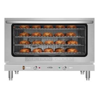 BRAND NEW SCRATCH AND DENT! 2024 KoolMore KM-CTCO-44 Stainless Steel Electric Powered Convection Oven. 240 Volts, 1 Phase.