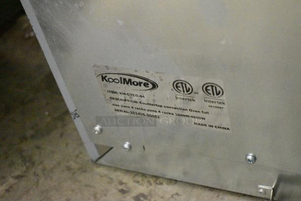 BRAND NEW SCRATCH AND DENT! 2024 KoolMore KM-CTCO-44 Stainless Steel Electric Powered Convection Oven. 240 Volts, 1 Phase. - Image 7 of 7