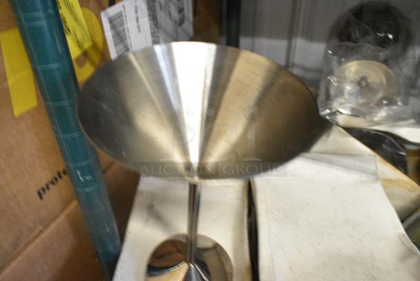 10 BRAND NEW IN BOX! Metal Martini Glasses. 10 Times Your Bid! - Image 2 of 3