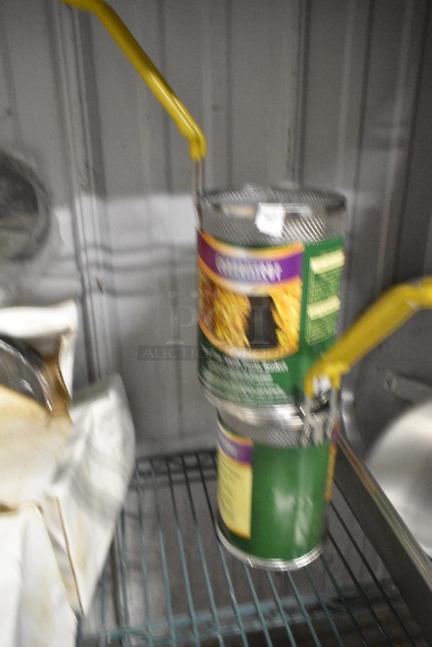 3 Items Including China Cap Strainer and 2 Cylindrical Fry Baskets. 3 Times Your Bid! - Image 3 of 3