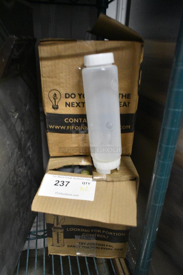 2 Boxes of Poly Condiment Bottles. 2 Times Your Bid! - Image 1 of 4