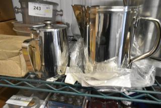 2 BRAND NEW! Stainless Steel Pitchers. 2 Times Your Bid!