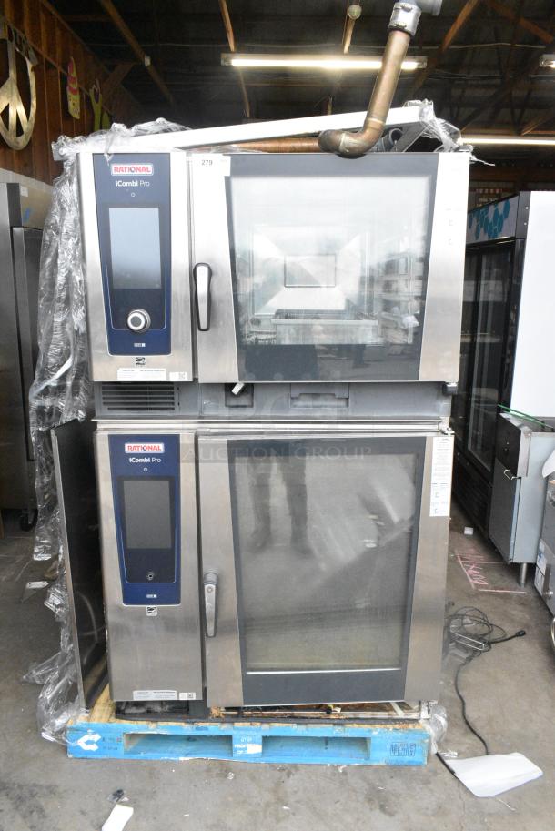 2 2021 Rational LM100EE.AXXXX/LM100CE.AXXXX Stainless Steel Commercial Combi Convection Ovens. 440/480 Volts, 3 Phase. 2 Times Your Bid! - Image 1 of 14