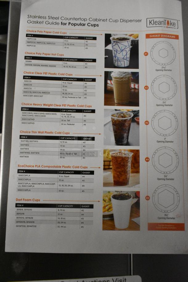 BRAND NEW SCRATCH AND DENT! Stainless Steel 4 Well Cup Dispenser. - Image 4 of 4