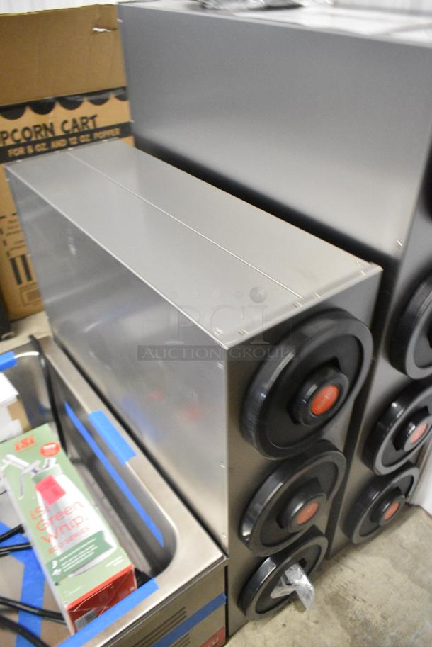 BRAND NEW SCRATCH AND DENT! KleanTake Stainless Steel 3 Well Cup Dispenser. - Image 2 of 3