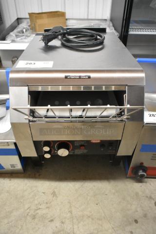 BRAND NEW SCRATCH AND DENT! Hatco TQ-800HBA Stainless Steel Commercial Countertop Conveyor Toaster Oven. 208 Volts, 1 Phase.