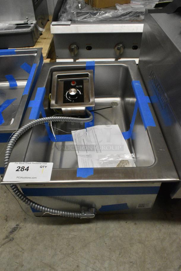 BRAND NEW SCRATCH AND DENT! 177TM12A Avantco TM-12A Top Mount Drop-In Full Size Hot Food Well with Round Inside Corners and Drain. 120 Volts, 1 Phase. - Image 1 of 6