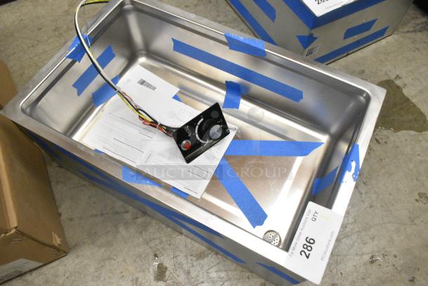 BRAND NEW SCRATCH AND DENT! 177BM12RA Avantco BM-12RA Bottom Mount Drop-In Full Size Hot Food Well with Round Inside Corners and Drain. 120 Volts, 1 Phase. Cannot Test Due To Missing Power Cord - Image 2 of 5