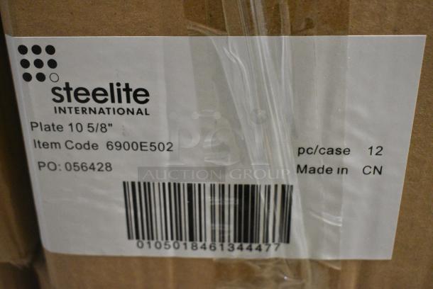 7 BRAND NEW SCRATCH AND DENT! Boxes of 12 Steelite 6900E502 Varick Classic Cafe from Steelite International 10 5/8" Bright White Wide Rim Plate. 7 Times Your Bid! - Image 4 of 4