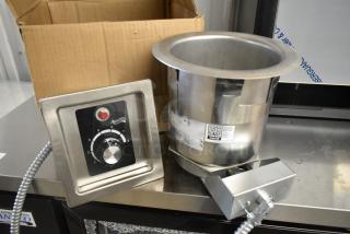 BRAND NEW SCRATCH AND DENT! 2024 Avantco 177TPSW4 Stainless Steel 4 Quart Insulated Warmer. 120 Volts, 1 Phase. Tested and Working!