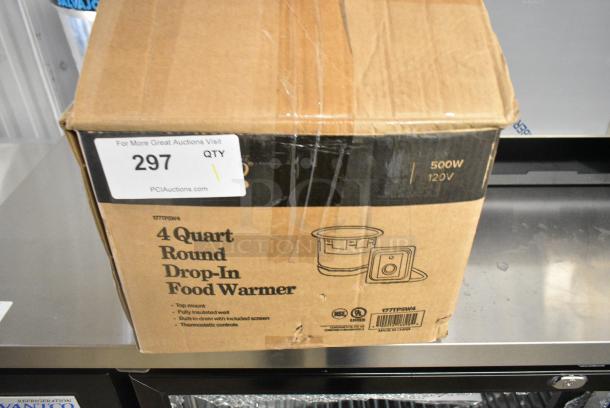 BRAND NEW SCRATCH AND DENT! 2024 Avantco 177TPSW4 Stainless Steel 4 Quart Insulated Warmer. 120 Volts, 1 Phase. Tested and Working! - Image 5 of 5