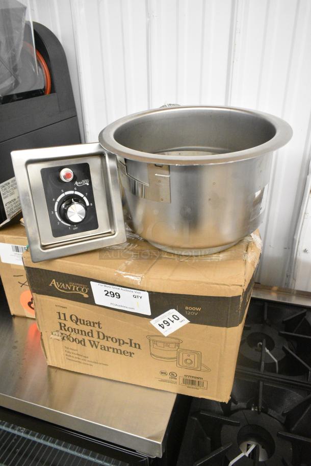 BRAND NEW SCRATCH AND DENT! 2024 Avantco 177TPSW11 Stainless Steel 11 Quart Insulated Warmer. 120 Volts, 1 Phase. Tested and Working! - Image 1 of 4