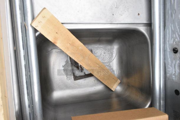 BRAND NEW SCRATCH AND DENT! Eagle 414-18-1-18L Stainless Steel Single Bay Sink w/ Left Side Drain Board. - Image 4 of 6