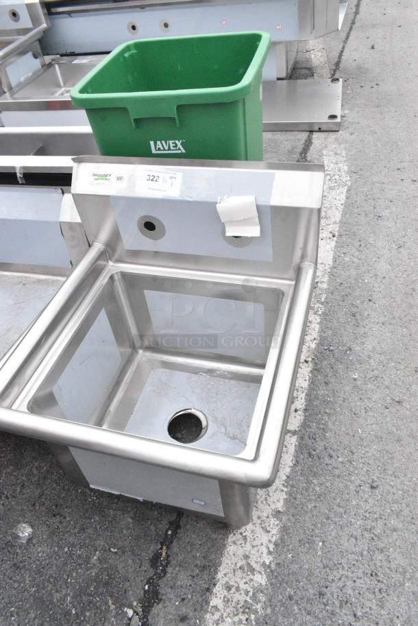 BRAND NEW SCRATCH AND DENT! Regency 600S11717 Stainless Steel Single Bay Sink - Image 5 of 6