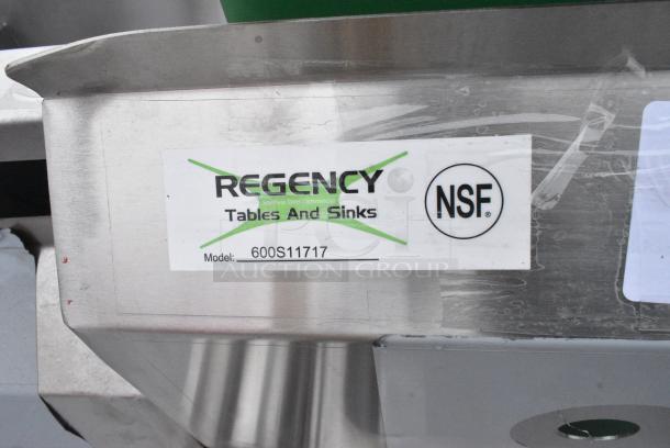 BRAND NEW SCRATCH AND DENT! Regency 600S11717 Stainless Steel Single Bay Sink - Image 6 of 6