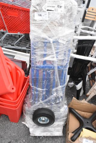 BRAND NEW SCRATCH AND DENT! 257HT0041 Lavex 750 lb. 3-in-1 Convertible Hand Truck with Ace-Tuf Wheels