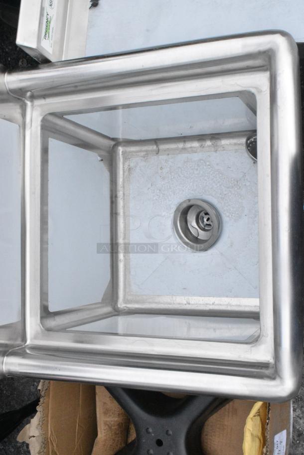 BRAND NEW SCRATCH AND DENT! Steelton 522CS11515 Stainless Steel Single Bay Sink. No Legs. - Image 2 of 3