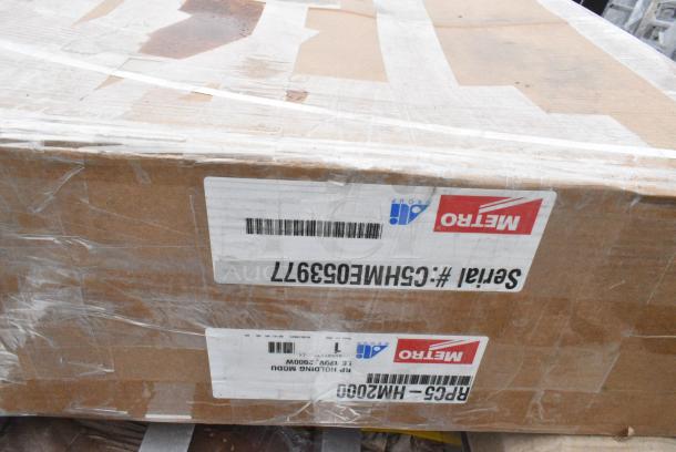 5 BRAND NEW SCRATCH AND DENT! Items Including Metro RPC5-HM2000 Module 120v 2000w, Choice FNGRMT3 3' x 5' Black Rubber Finger-Scraper Top Anti-Fatigue Mat - 1/2" Thick, Regency 600DUN2048 20" x 48" Mobile Aluminum Dunnage Rack - 1600 lb. Capacity, Regency 109APR1820L 20 Pan End Load Bun / Sheet Pan Rack with Non-Marking Casters - Unassembled. 5 Times Your Bid! - Image 2 of 6