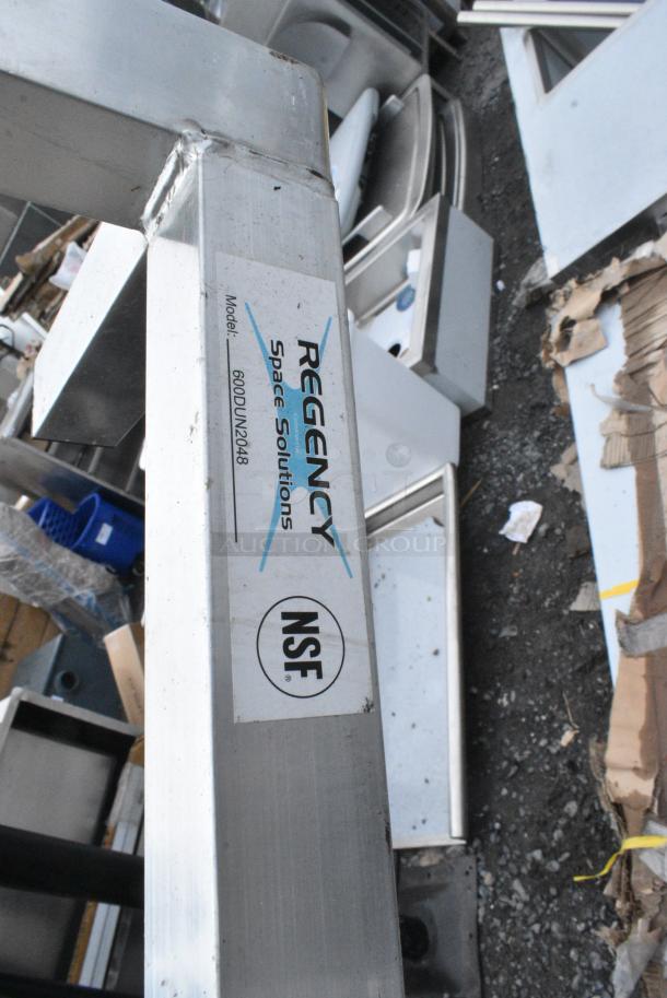 5 BRAND NEW SCRATCH AND DENT! Items Including Metro RPC5-HM2000 Module 120v 2000w, Choice FNGRMT3 3' x 5' Black Rubber Finger-Scraper Top Anti-Fatigue Mat - 1/2" Thick, Regency 600DUN2048 20" x 48" Mobile Aluminum Dunnage Rack - 1600 lb. Capacity, Regency 109APR1820L 20 Pan End Load Bun / Sheet Pan Rack with Non-Marking Casters - Unassembled. 5 Times Your Bid! - Image 5 of 6