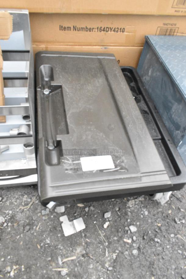 2 BRAND NEW SCRATCH AND DENT! Items; Ice Bin Lid and Black Poly Dolly. 2 Times Your Bid! - Image 2 of 6