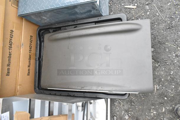 2 BRAND NEW SCRATCH AND DENT! Items; Ice Bin Lid and Black Poly Dolly. 2 Times Your Bid! - Image 1 of 6