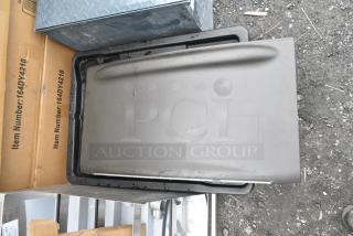 2 BRAND NEW SCRATCH AND DENT! Items; Ice Bin Lid and Black Poly Dolly. 2 Times Your Bid!