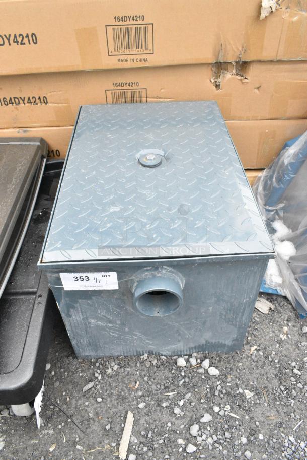 BRAND NEW SCRATCH AND DENT! Watts WD-20 Grease Interceptor 40 lb. Grease Trap - Image 1 of 4