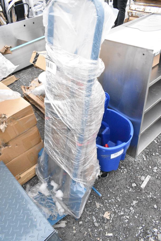 BRAND NEW SCRATCH AND DENT! Lavex 503HDTP100BL 660 lb. Blue Hand Truck With 13" Pneumatic Wheels - Image 1 of 3