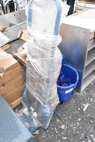 BRAND NEW SCRATCH AND DENT! Lavex 503HDTP100BL 660 lb. Blue Hand Truck With 13" Pneumatic Wheels