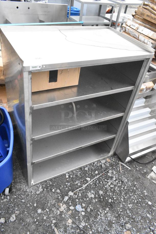 BRAND NEW SCRATCH AND DENT! Regency 600CT5S1830E 18" x 30" Five Shelf 18-Gauge 304 Stainless Steel Utility Cart with Enclosed Base and Open Front - Image 1 of 4