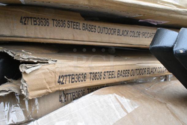 13 BRAND NEW SCRATCH AND DENT! Items Including 34924RTCB Lancaster Table & Seating 24" Laminated Round Table Top Reversible Cherry / Black, 427BASEGRNGY Lancaster Table & Seating 110 lb. Gray Square Granite Umbrella Base, 522ETSG2436 24" x 36" 18 Gauge 430 Stainless Steel Work Table with Undershelf, 600TSB2436S Regency 24" x 36" 16-Gauge Stainless Steel Commercial Work Table with 4" Backsplash and Undershelf, Three 427TB3636 Lancaster Table & Seating Excalibur 36" x 36" Cross Outdoor Table Base Plate, 164TCOLROD25 Lancaster Table & Seating 25 3/16" Standard Height Table Base Column and Rod, 460SS2436 Regency Spec Line 24" x 36" NSF Stainless Steel Solid Shelf. 13 Times Your Bid! - Image 8 of 11