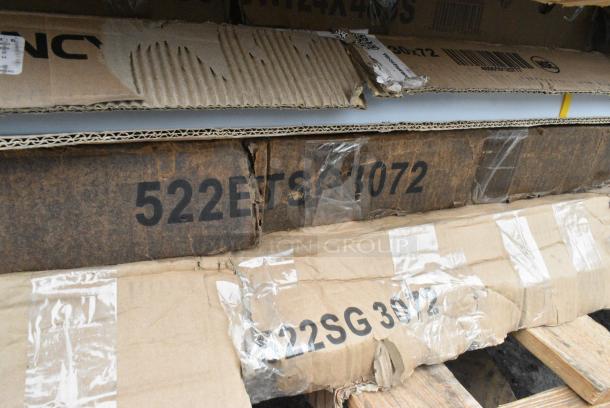 14 BRAND NEW SCRATCH AND DENT! Items Including 600MT3024G 30" x 24" 18-Gauge Stainless Steel Mixer Table with Galvanized Legs and Undershelf, 16436RTFWHM Lancaster Table & Seating 36" Round Thermo-Formed MDF Table Top with White Marble Finish, 522ETSG2448 Steelton 24" x 48" 18 Gauge 430 Stainless Steel Work Table with Undershelf, 600WTS24X36S Regency Spec Line 24" x 36" 14-Gauge 304 Stainless Steel Commercial Open Base Work Table, 600TS3648S Regency 36" x 48" 16 Gauge Stainless Steel Commercial Work Table with Undershelf, 460EG2460 Regency 24" x 60" NSF Green Epoxy Wire Shelf, Two 522ETSG3072 Steelton 30" x 72" 18 Gauge 430 Stainless Steel Work Table with Undershelf. 14 Times Your Bid! - Image 11 of 12