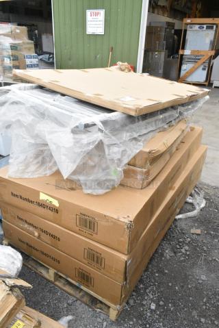 8 BRAND NEW SCRATCH AND DENT! Items Including 3 164DY4210 Lancaster Table & Seating Folding Chair and Table Dolly- 42 Chair and 10 Table Capacity, 91136X48MAG Dynamic by 360 Office Furniture 48" x 36" Wall-Mount Magnetic Whiteboard with Aluminum Frame. 8 Times Your Bid!