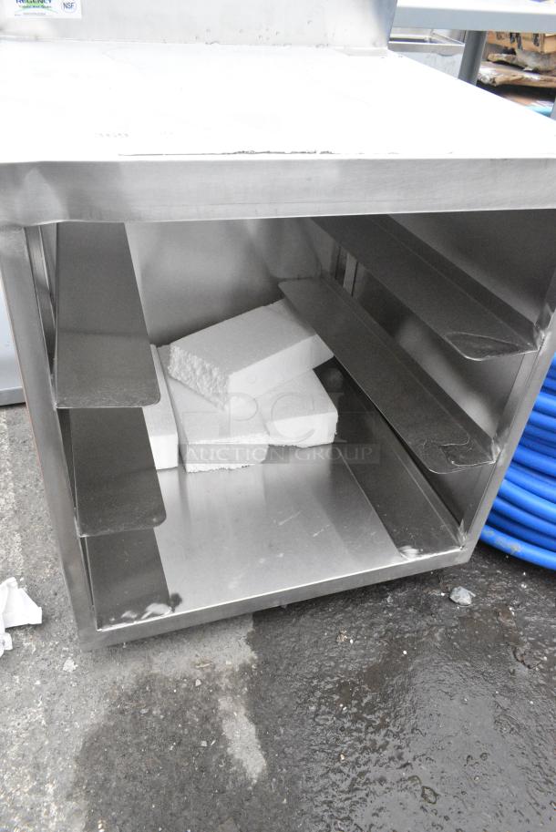 BRAND NEW SCRATCH AND DENT! Regency 600GRSU2324 Stainless Steel Flat Top Glass Rack Storage Unit - 23" x 24" - Image 2 of 4