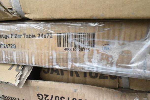 14 BRAND NEW SCRATCH AND DENT! Items Including 190CARTBUSGY Choice Utility / Bussing Cart with Three Shelves - 32" x 16", 600TSB3048S Regency 30" x 48" 16-Gauge Stainless Steel Commercial Work Table with 4" Backsplash and Undershelf, 460ECSC1836 Regency NSF Chrome Wire Security Cage - 18" x 36" x 61", 400010098750, 522ETOB3060 Steelton 30" x 60" 18-Gauge 430 Stainless Steel Open Base Work Table, 460EC2448 Regency 24" x 48" NSF Chrome Wire Shelf, 600TSB3072S Regency 30" x 72" 16-Gauge Stainless Steel Commercial Work Table with 4" Backsplash and Undershelf. 14 Times Your Bid! - Image 8 of 9