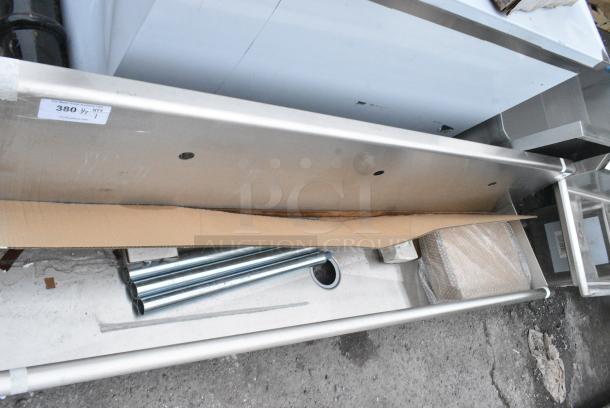 BRAND NEW SCRATCH AND DENT! Regency 600HSMSB1872 Regency Wall-Mounted 72" x 17 1/2" Hand Sink for 3 Single-Inlet Faucets - Image 2 of 5