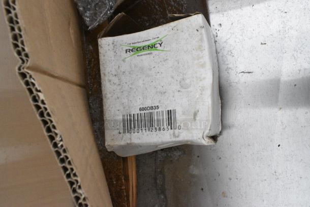 BRAND NEW SCRATCH AND DENT! Regency 600HSMSB1872 Regency Wall-Mounted 72" x 17 1/2" Hand Sink for 3 Single-Inlet Faucets - Image 4 of 5