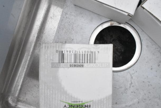 BRAND NEW SCRATCH AND DENT! Regency 600S31515215 Stainless Steel 3 Bay Sink w/ Dual Drain Boards. No Legs. - Image 5 of 6