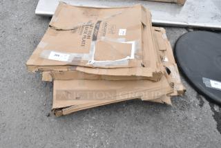 6 BRAND NEW SCRATCH AND DENT! Items Including 164TB3030 Lancaster Table & Seating 30" x 30" Cross Cast Iron Table Base Plate, . 6 Times Your Bid!